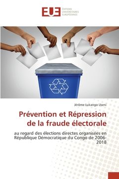 portada Prévention et Répression de la fraude électorale (en Francés)