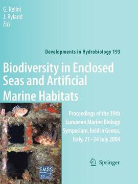 portada biodiversity in enclosed seas and artificial marine habitats: proceedings of the 39th european marine biology symposium, held in genoa, italy, 21-24 j (in English)