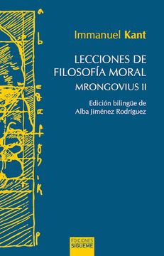 portada Lecciones de Filosofía Moral: Mrongovius ii (in Spanish)