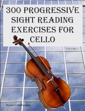 portada 300 Progressive Sight Reading Exercises for Cello (en Inglés)