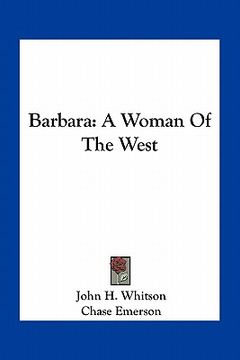 portada barbara: a woman of the west (en Inglés)