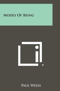 portada modes of being (in English)