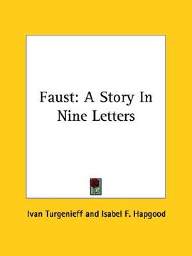portada faust: a story in nine letters (en Inglés)
