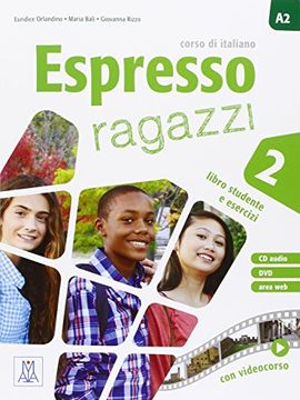 portada Espresso Ragazzi: Libro Studente e Esercizi + cd Audio + dvd 2 (en Italiano)