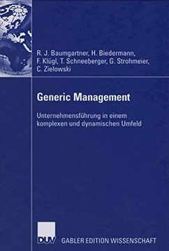portada Generic Management: Unternehmensführung in Einem Komplexen und Dynamischen Umfeld (in German)