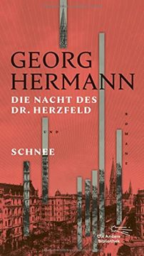 portada Die Nacht des dr. Herzfeld & Schnee: Romane (Die Andere Bibliothek, Band 442) (en Alemán)