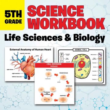 portada 5th Grade Science Workbook: Life Sciences & Biology 