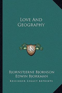 portada love and geography (en Inglés)