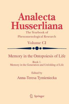 portada memory in the ontopoiesis of life: book one. memory in the generation and unfolding of life