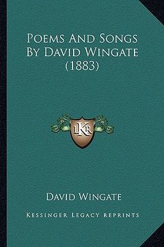portada poems and songs by david wingate (1883)