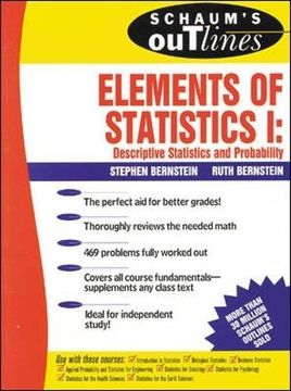 portada Schaum's Outline of Elements of Statistics i: Descriptive Statistics and Probability (en Inglés)