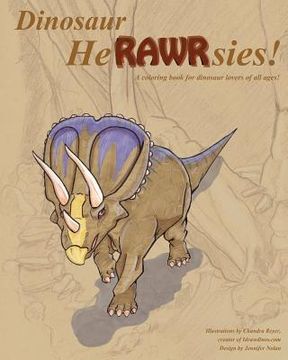 portada Dinosaur HeRAWRsies: A coloring book for dinosaur fans