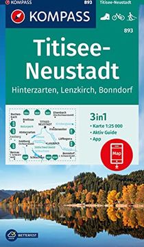 portada Kompass Wanderkarte 893 Titisee-Neustadt 1: 25000: 3In1 Wanderkarte mit Aktiv Guide Inklusive Karte zur Offline Verwendung in der Kompass-App. Fahrradfahren. Langlaufen. (en Alemán)