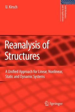 portada reanalysis of structures: a unified approach for linear, nonlinear, static and dynamic systems