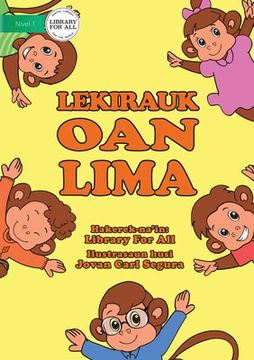 portada Five Little Monkeys / Lekirauk Oan Lima (Tetun edition) (en Inglés)