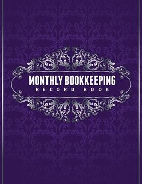 portada Monthly Bookkeeping Record Book (en Inglés)
