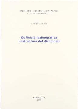 portada Definicio_Lexicografica_I_Estructura_Del_Diccionari (in Catalá)