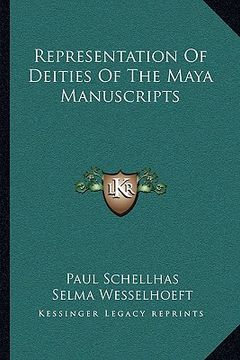 portada representation of deities of the maya manuscripts (en Inglés)