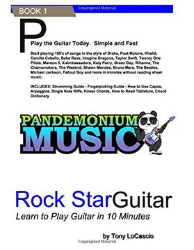 portada Rockstar Guitar: Learn to Play Guitar in 10 Minutes (Pandemonium Music) (en Inglés)