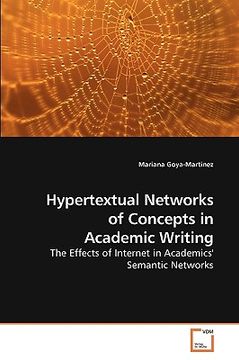 portada hypertextual networks of concepts in academic writing (en Inglés)