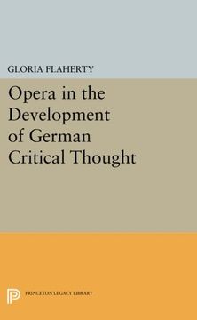 portada Opera in the Development of German Critical Thought (Princeton Legacy Library) (in English)