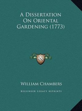 portada a dissertation on oriental gardening (1773)