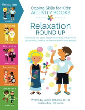 portada Coping Skills for Kids Activity Books: Relaxation Round up (en Inglés)