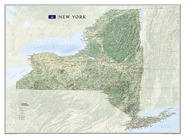 portada National Geographic new York Wall map (40. 5 x 30. 25 in) (National Geographic Reference Map)