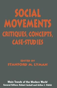 portada Social Movements: Critiques, Concepts, Case-Studies (Main Trends of the Modern World) (en Inglés)