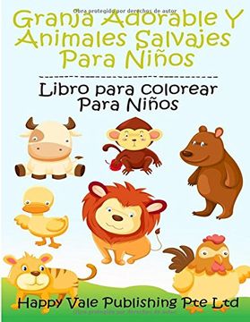Libro Libro Para Colorear de Animales Salvajes Para Niños De