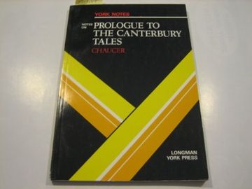 portada Notes on Prologue to the Canterbury Tales (York Notes) (en Inglés)