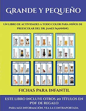 portada Fichas Para Infantil (Grande y Pequeño): Este Libro Contiene 30 Fichas con Actividades a Todo Color Para Niños de 4 a 5 Años