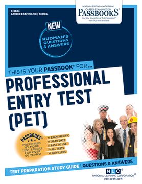 portada Professional Entry Test (Pet) (C-3404): Passbooks Study Guide Volume 3404 (en Inglés)