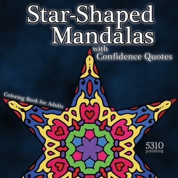 portada Star-shaped Mandalas with Confidence Quotes: Coloring Book for Adults 