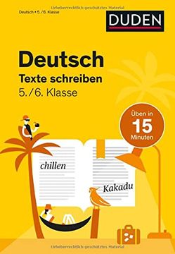 portada Deutsch in 15 Minuten - Texte Schreiben 5. /6. Klasse (en Alemán)