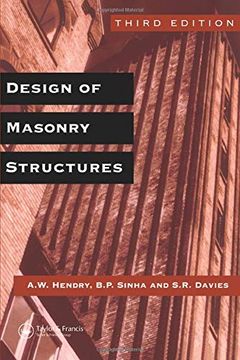 portada Design of Masonry Structures (en Inglés)