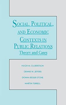 portada Social, Political, and Economic Contexts in Public Relations: Theory and Cases (Routledge Communication Series) (in English)