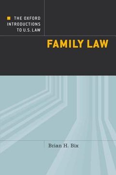 portada the oxford introductions to u.s. law: family law (en Inglés)