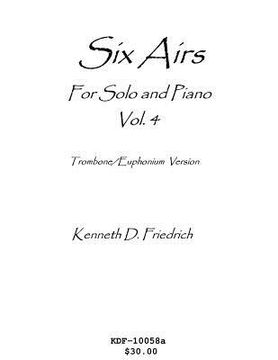 portada Six Airs for Solo and Piano, Vol. 4 - trombone/euphonium version (en Inglés)