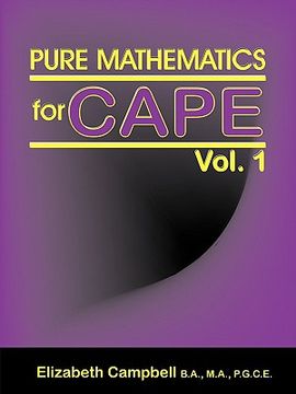 portada pure mathematics for cape vol. 1 (en Inglés)