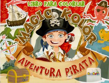 portada Libro Para Colorear Aventura Pirata