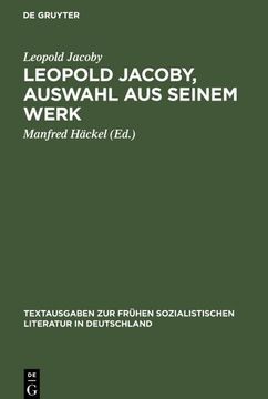 portada Leopold Jacoby, Auswahl aus Seinem Werk (en Alemán)