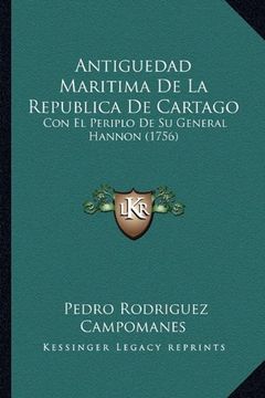 portada Antiguedad Maritima de la Republica de Cartago: Con el Periplo de su General Hannon (1756)