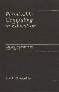 portada permissible computing in education: values, assumptions, and needs (en Inglés)