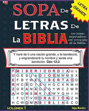 portada Sopa de Letras de la Biblia, Volúmen 1: Volume 1 (Spanish Bible Word Search)