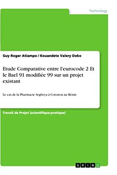 portada Etude Comparative Entre L'eurocode 2 et le Bael 91 Modifie 99 sur un Projet Existant le cas de la Pharmacie Segbeya Cotonou au Bnin (en Francés)