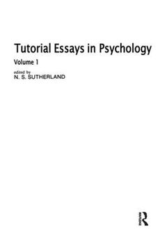 portada Tutorial Essays in Psychology: Volume 1 (in English)