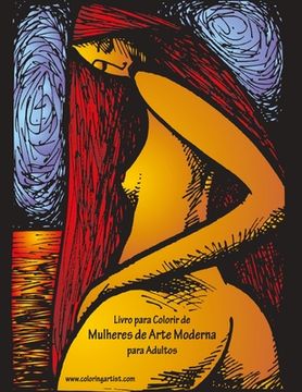 portada Livro para Colorir de Mulheres de Arte Moderna para Adultos (en Portugués)