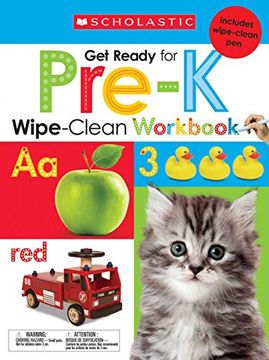 portada Get Ready for Pre-K Wipe-Clean Workbook: Scholastic Early Learners (Wipe-Clean Workbook) (en Inglés)