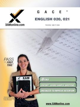 portada Gace English 020, 021 Test Prep Teacher Certification Test Prep Study Guide (Xam Gace) (en Inglés)